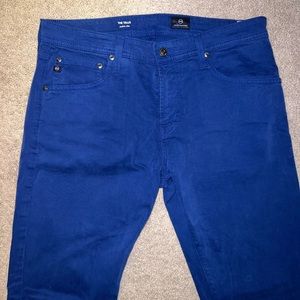 AG BRIGHT BLUE MENS JEANS. Never worn, like new.